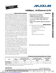 MAX14548AEEWL+ datasheet pdf MAXIM - Dallas Semiconductor