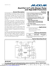 MAX14569EEE+ datasheet pdf MAXIM - Dallas Semiconductor