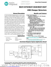 MAX14637 datasheet pdf MAXIM - Dallas Semiconductor