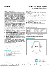 MAX1458CAE+ datasheet pdf MAXIM - Dallas Semiconductor
