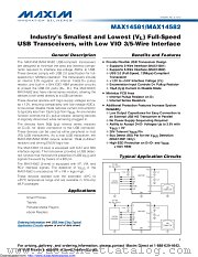 MAX14581EWC+T datasheet pdf MAXIM - Dallas Semiconductor