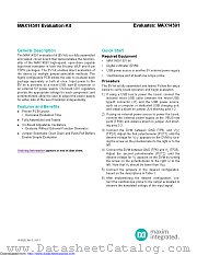 MAX14591EVKIT datasheet pdf MAXIM - Dallas Semiconductor