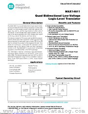 MAX14611ETD+ datasheet pdf MAXIM - Dallas Semiconductor