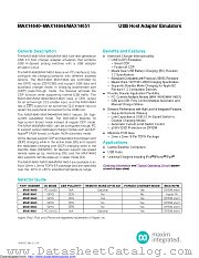 MAX14642ETA+ datasheet pdf MAXIM - Dallas Semiconductor