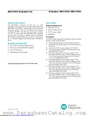 MAX14691EVKIT datasheet pdf MAXIM - Dallas Semiconductor