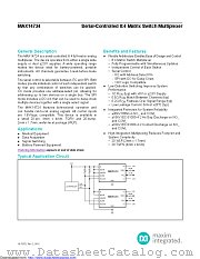 MAX14724ETP+T datasheet pdf MAXIM - Dallas Semiconductor