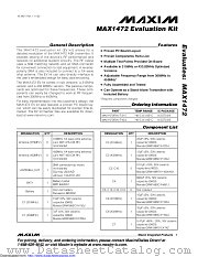 MAX1472EVKIT-433# datasheet pdf MAXIM - Dallas Semiconductor