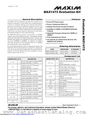 MAX1473EVKIT-315 datasheet pdf MAXIM - Dallas Semiconductor