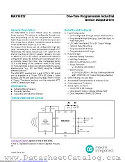 MAX14832ETB+T datasheet pdf MAXIM - Dallas Semiconductor