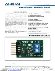 MAX14840PMB1# datasheet pdf MAXIM - Dallas Semiconductor