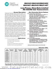 MAX489CSD-T datasheet pdf MAXIM - Dallas Semiconductor