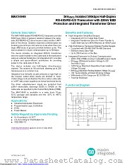 MAX14949 datasheet pdf MAXIM - Dallas Semiconductor