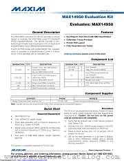MAX14950EVKIT+ datasheet pdf MAXIM - Dallas Semiconductor
