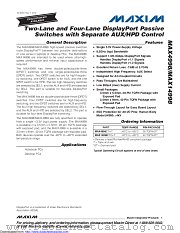 MAX4998ETI+ datasheet pdf MAXIM - Dallas Semiconductor
