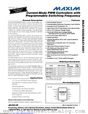 MAX15001BEUB+ datasheet pdf MAXIM - Dallas Semiconductor
