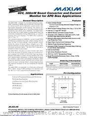 MAX15031ATE+ datasheet pdf MAXIM - Dallas Semiconductor