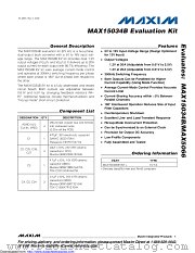 MAX15034BEVKIT+ datasheet pdf MAXIM - Dallas Semiconductor