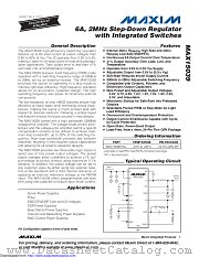 MAX15039ETG+ datasheet pdf MAXIM - Dallas Semiconductor