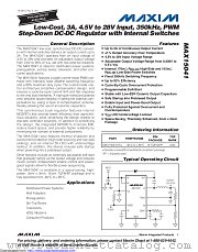 MAX15041ETE+ datasheet pdf MAXIM - Dallas Semiconductor
