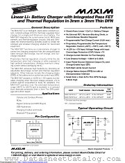 MAX1507ETA+ datasheet pdf MAXIM - Dallas Semiconductor