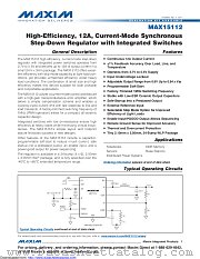 MAX15112 datasheet pdf MAXIM - Dallas Semiconductor