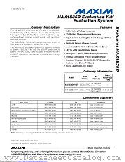 MAX1535DEVSYS datasheet pdf MAXIM - Dallas Semiconductor