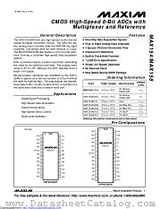 MAX154BCWG+ datasheet pdf MAXIM - Dallas Semiconductor
