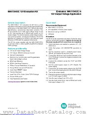 MAX15462C12EVKIT datasheet pdf MAXIM - Dallas Semiconductor