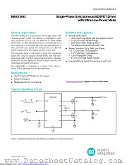 MAX15492GTA/V+TW datasheet pdf MAXIM - Dallas Semiconductor