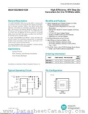 MAX1553ETA+T datasheet pdf MAXIM - Dallas Semiconductor