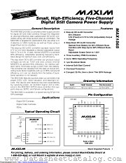MAX1565ETJ+ datasheet pdf MAXIM - Dallas Semiconductor