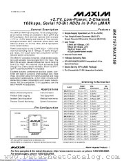 MAX157BCUA+T datasheet pdf MAXIM - Dallas Semiconductor