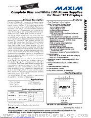 MAX1578ETG+ datasheet pdf MAXIM - Dallas Semiconductor