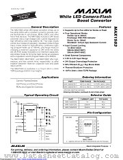 MAX1583XETB+ datasheet pdf MAXIM - Dallas Semiconductor