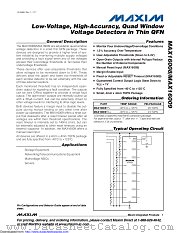 MAX16008TP/GG8 datasheet pdf MAXIM - Dallas Semiconductor