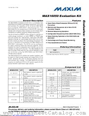 MAX16050EVKIT datasheet pdf MAXIM - Dallas Semiconductor