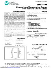 MAX1617AMEE+W datasheet pdf MAXIM - Dallas Semiconductor