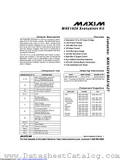 MAX1626EVKIT-SO datasheet pdf MAXIM - Dallas Semiconductor