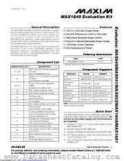 MAX1649EVKIT-SO+ datasheet pdf MAXIM - Dallas Semiconductor