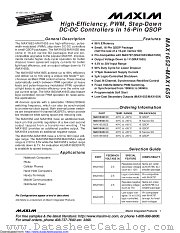MAX1653EEE+ datasheet pdf MAXIM - Dallas Semiconductor