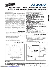 MAX16803ATE+T datasheet pdf MAXIM - Dallas Semiconductor