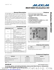 MAX16803EVKIT datasheet pdf MAXIM - Dallas Semiconductor