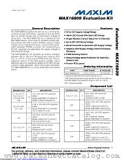 MAX16809EVKIT datasheet pdf MAXIM - Dallas Semiconductor