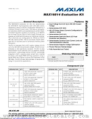 MAX16814EVKIT datasheet pdf MAXIM - Dallas Semiconductor