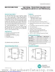 MAX16815ATT+T datasheet pdf MAXIM - Dallas Semiconductor
