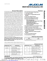 MAX16816EVKIT+ datasheet pdf MAXIM - Dallas Semiconductor