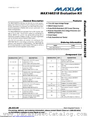 MAX16821BEVKIT+ datasheet pdf MAXIM - Dallas Semiconductor