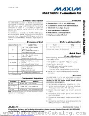 MAX16824EVKIT+ datasheet pdf MAXIM - Dallas Semiconductor
