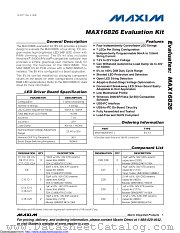 MAX16826EVKIT datasheet pdf MAXIM - Dallas Semiconductor