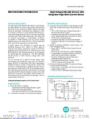 MAX16833EAUE/V+T datasheet pdf MAXIM - Dallas Semiconductor